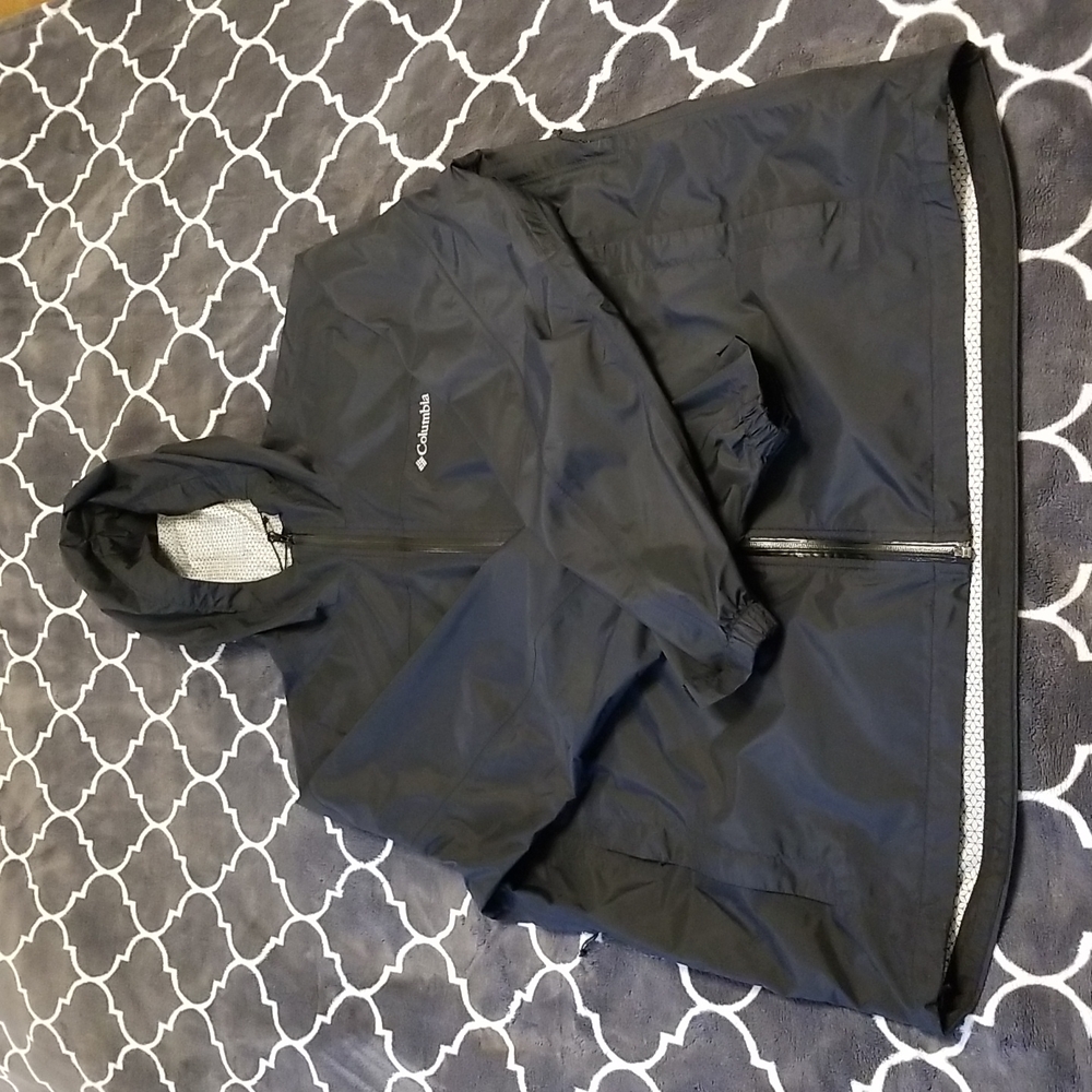 Columbia, Mens, XXL, Black, Windbreaker
